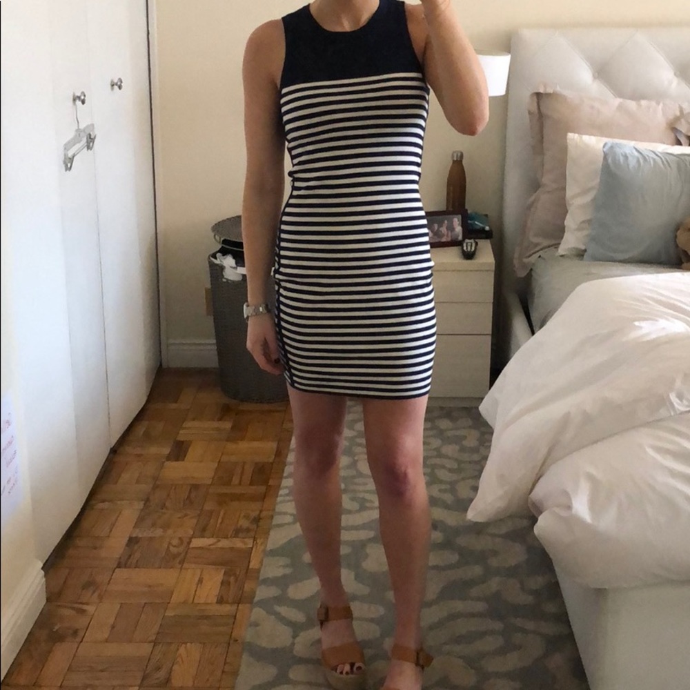 Rag & Bone striped mini dress